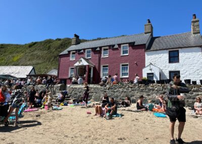 Pub on the beach at Pennant Igyn Holiday Cottage